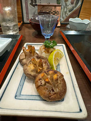Shitake Pilze, Izakaya Robata Jin Beppu
