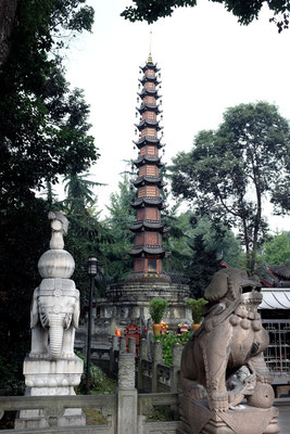 Garten des Wenshu Tempel in Chengdu