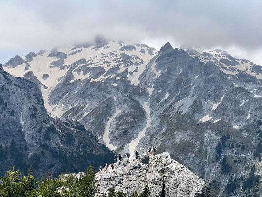 Am Valbone-Pass Albanische Alpen