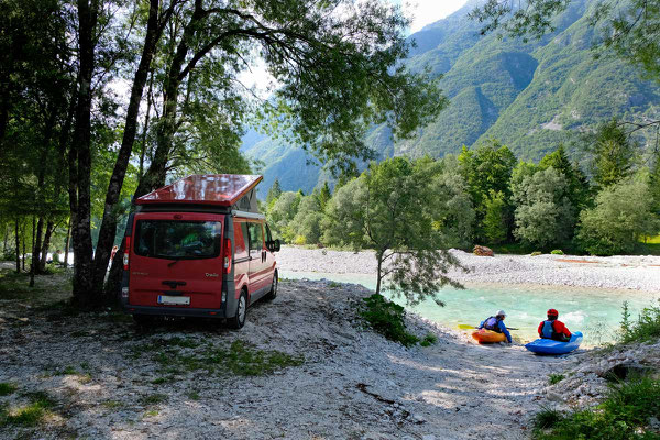 Kamp Klin am Fluss, Soca Tal