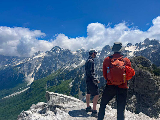 Am Valbone-Pass Albanische Alpen