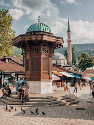 Sarajevo Altstadt-Brunnen