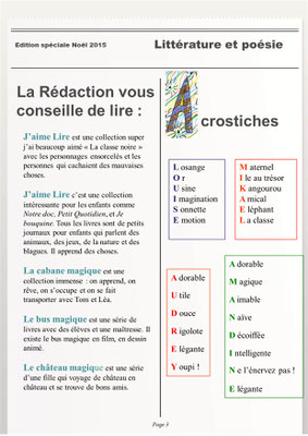 Exemple  de rédaction avec contrainte de style (CM1-CM2)