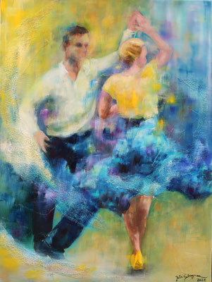 Rumba 2021, Öl auf Leinwand 80 cm x 60 cm
