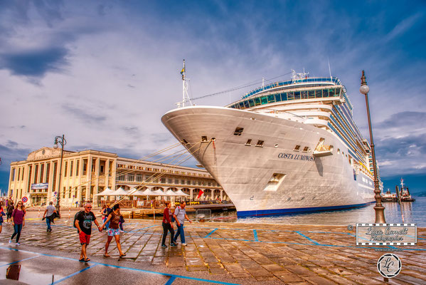 Trieste - Stazione Marittima, Le Rive, Costa Luminosa - Costa Crociere. © Luca Cameli Photographer