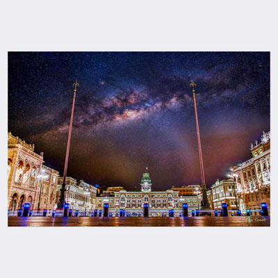 Sotto Le Stelle. Concept su Margherita Hack. Trieste, Piazza Unità d'Italia. © Luca Cameli Photographer