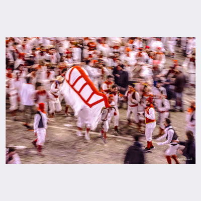 Rincorrendo Il Bove Finto ~ Carnevale Storico di Offida. New York Photography Awards 2023 ~ Gold Winner. PhotoVogue by VOGUE. © Luca Cameli Photographer