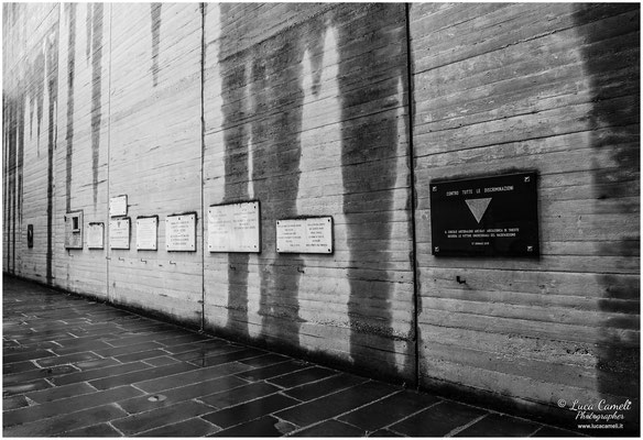 Risiera di San Sabba, Trieste. Sacrario, lastre commemorative marmoree dedicate alle vittime nel lager. Giorno Della Memoria, 27 Gennaio. © Luca Cameli Photographer