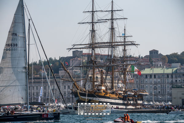 Trieste - Barcolana50, Regata Barcolana, Nave Amerigo Vespucci. © Luca Cameli Photographer