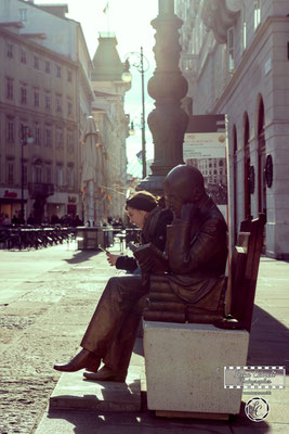 Luci Di Trieste. Statua di Statua di Gabriele D'annunzio, Trieste. © Luca Cameli Photographer
