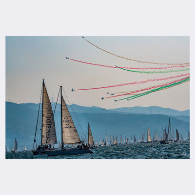 Regata Barcolana - Frecce Tricolori, Trieste. © Luca Cameli Photographer