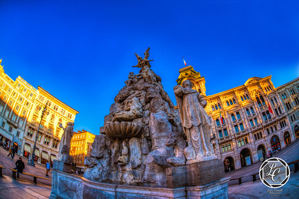 Trieste - Fontana Dei Quattro Continenti, Piazza Unità d'Italia. © Luca Cameli Photographer