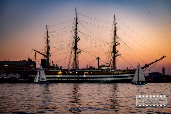 Trieste - Barcolana50, Nave Scuola Amerigo Vespucci, Molo dei Bersaglieri. " La Nave Più Bella Del Mondo", PhotoVogue by VOGUE. © Luca Cameli Photographer
