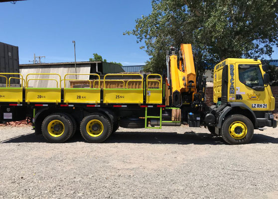 Arriendo Camion Pluma Sidelifter Talca