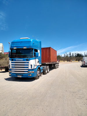 camiones transporte contenedores valparaiso san antonio