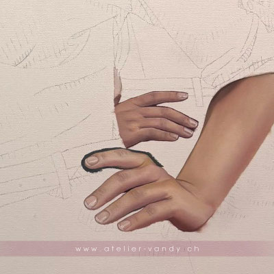 "Fractured Selves: Selena", oil on canvas, 120 x 80 cm, 2026