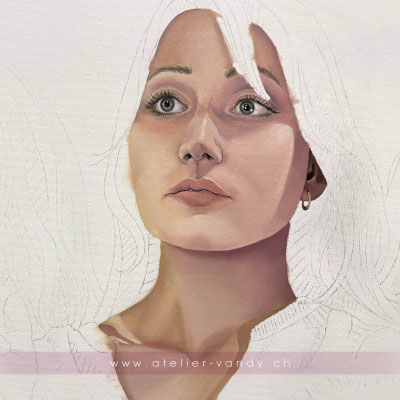 "Fractured Selves: Selena", oil on canvas, 120 x 80 cm, 2026