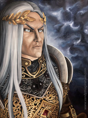 "His Majesty", huile sur toile, 80 X 100 cm, 2019