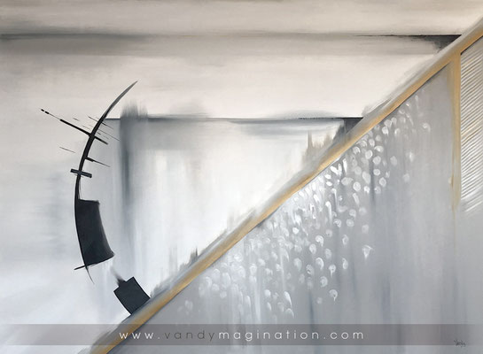 "Momentary" huile sur toile, 160 x 120 cm