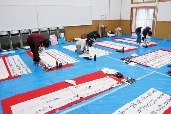 玄同書道会 練成会風景１