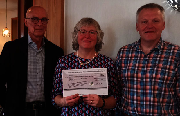 Gratulation durch den RÖV ( Werner Buck - Geschäftsführer und Wolfgang Fricke - 1. Vorsitzender )