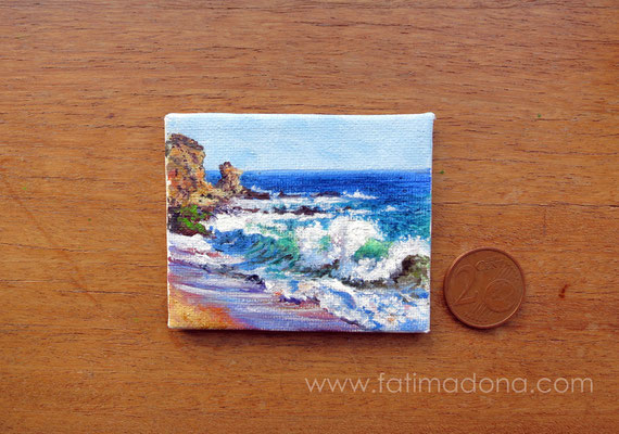 Marina, óleo 4,8x5,8 cm
