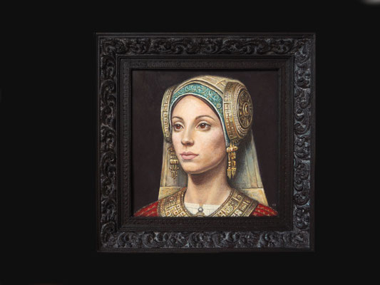 Lady of Heliké, 2025. "Mundy Sovereign Portrait Award" and "New Exhibitor Award" from Royal Society of Miniature Painters (RMS)