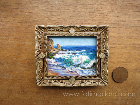 Marina, óleo 4,8x5,8 cm