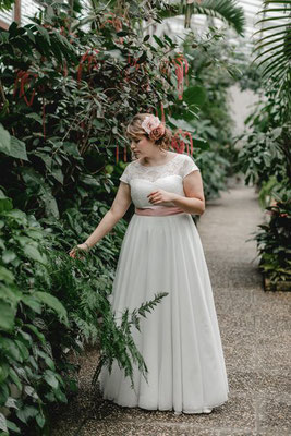 Vintage Brautkleid "Naomi" - elementar Brautkleider in großen Größen - CURVY BRIDE