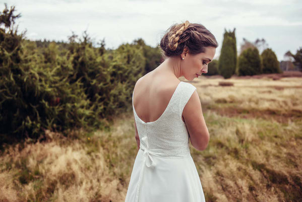 Vintage Brautkleid mit zartem Tüllrock "Emi" - elementar Brautkleider 2018