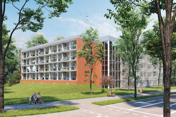 Kapelsingel, Oss, 2016/2018, 36 appartementen (i.o.v. BrabantWonen)