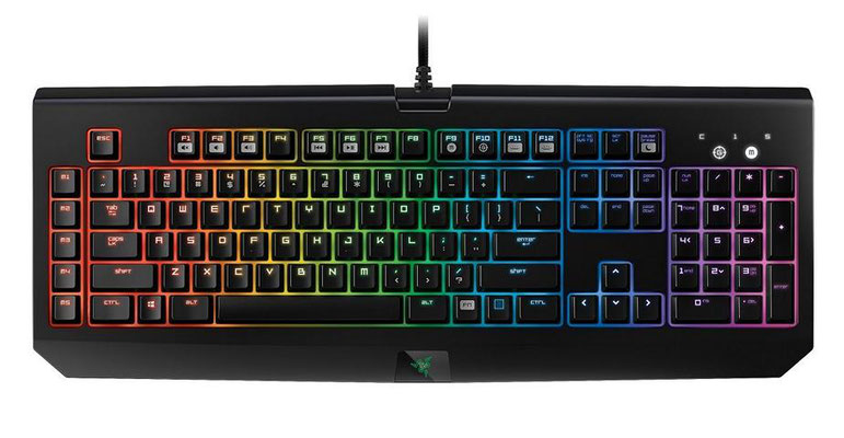 Razer Black Widow Chroma von vorne