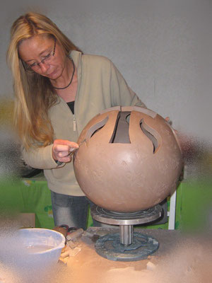 Ingrid Habermann, Die rote Keramik