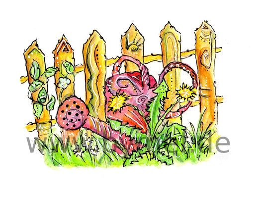 "Wilder Garten", erhältlich als limitierter, handsignierter Druck für 20€ zzgl. Versand