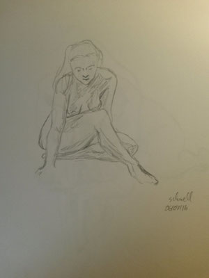 ebenfalls schnell, trotz der schwierigen Pose
