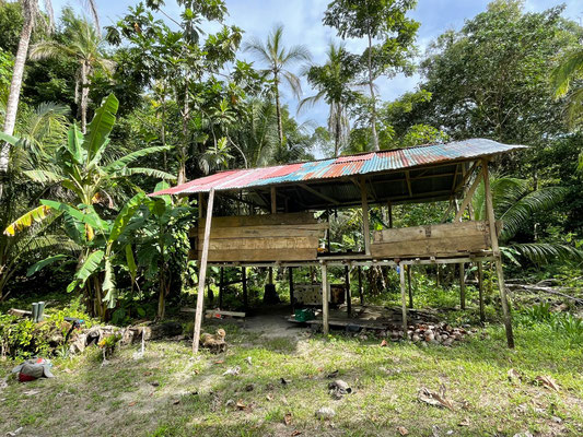 Our home for the time on Escudo.