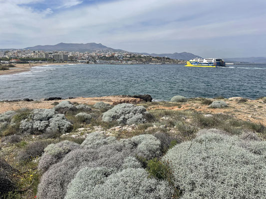 A ferry arriving in Rafina. Not ours though. 
