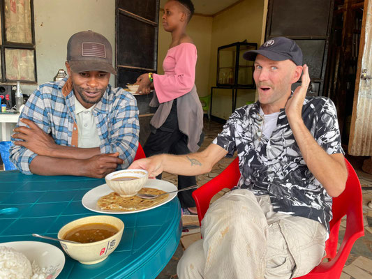 Back in Tanzania, slow service with an eye-roll.