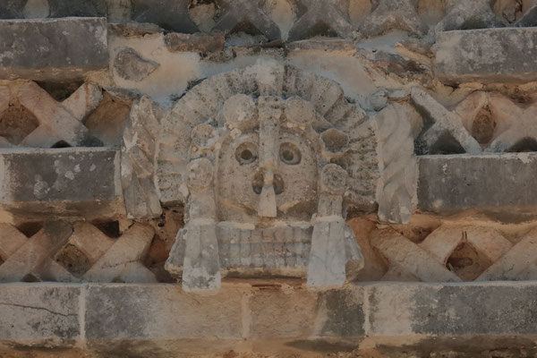 Mask fresco at the Nunnery Quadrangle.