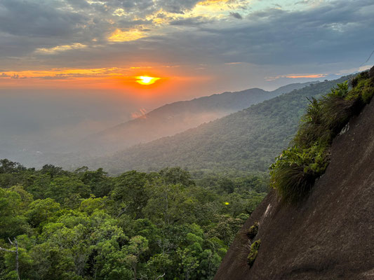 Sunset over the Chiapan Mountains.