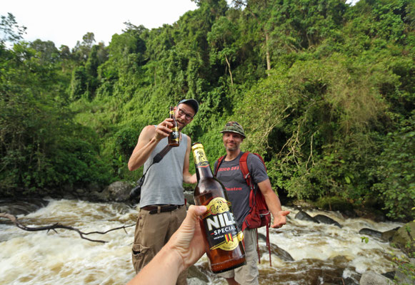Nile River meets the Mubuku River.