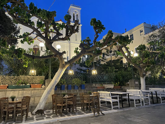 Chora in the blue hour. 