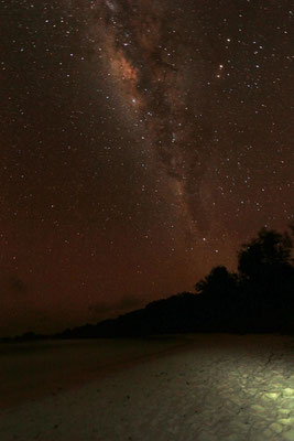 Starry skies over Anse Cocos