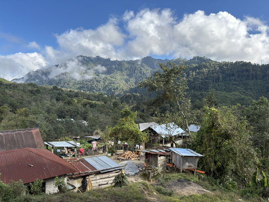 View over the village from our next accommodation.