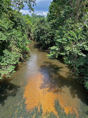 The river that is the border of the national park.