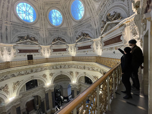 Silke was so kind to give us a tour in the beautiful dome above the entrance of the museum.