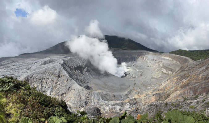 Volcano crater