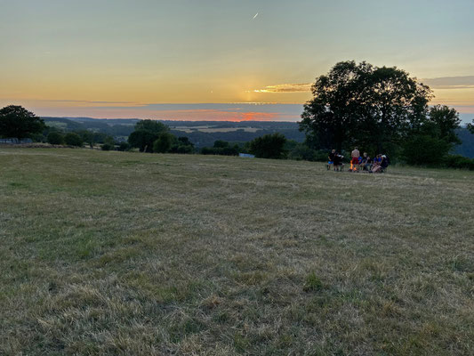 A campsite with a view.