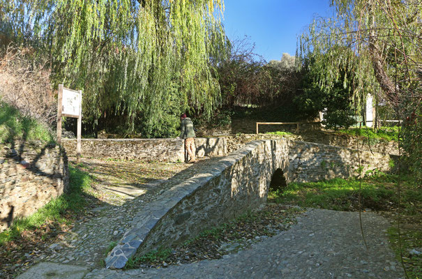 Roman bridge at the edge of the town.