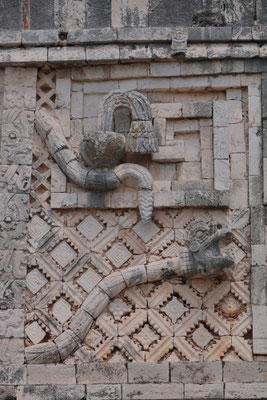 At the Nunnery Quadrangle there are some amazing frescos depicting rattlesnakes.